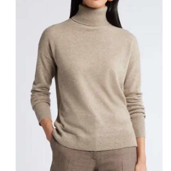 Nordstrom Cashmere Turtleneck Sweater, size X-Large - Picture 1 of 8